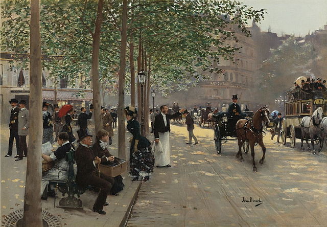 Jean Béraud, "Une Avenue Parisienne» (ca. 1880)