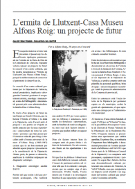 L’ermita de Llutxent-Casa Museu Alfons Roig: un projecte de futur